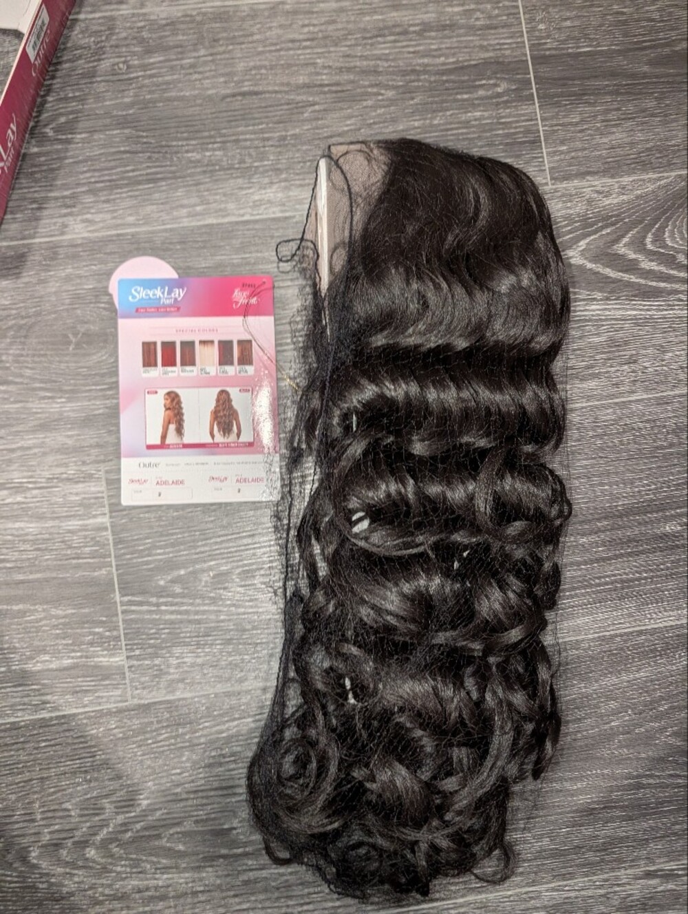 SleekLay Adelaide Synthetic Lace Front Wig - Black (Color 2) - Picture 7 of 11